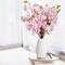 Apple Blossom Artificial Tree Branches 33” Long Stems Silk Flowers Faux Bouquet for Tall Vase Indoor Home Decor Wedding Decoration, 3pcs